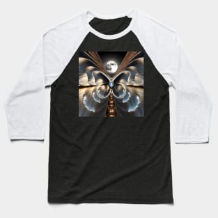 Moonstone Butterfly Baseball T-Shirt